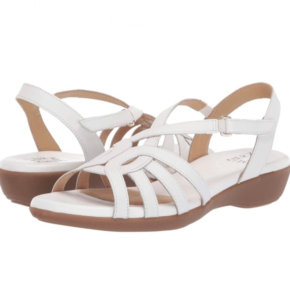 Naturalizer | Shoes | New Naturalizer Nalani White Leather Sandals |  Poshmark